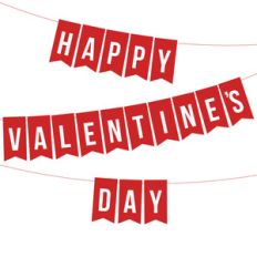 happy valentine's day banner