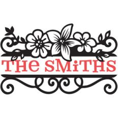floral split monogram