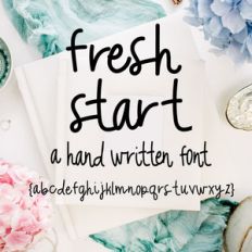 fresh start font