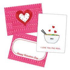 valentine card - i love you pho real