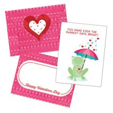 valentine card - rainy days bright