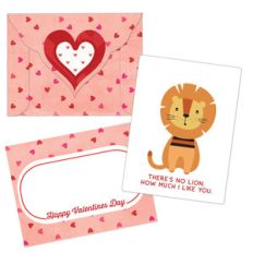 valentine card - lion