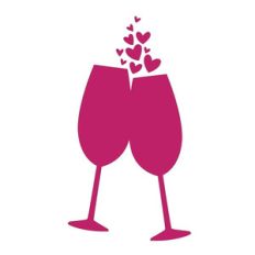 champagne heart toast