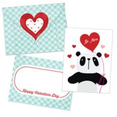 valentine card - be mine panda