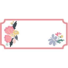 flat floral card