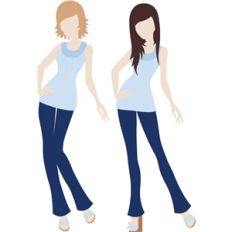 Emma Paper Doll Clothes Set 1 (for Emma Paper Doll)