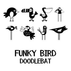 funky bird doodlebat