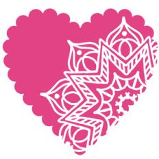 scallop heart mandala