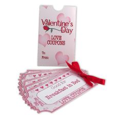 book of love coupons with sleeve