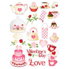 valentine party planner stickers
