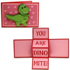 dinomite twist pop card
