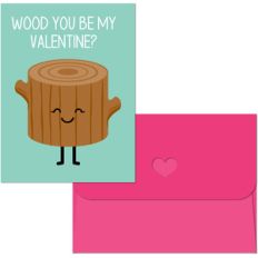 valentine print and cut wood
