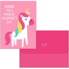 valentine print and cut unicorn