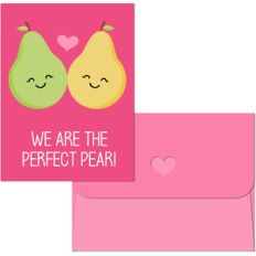 valentine print and cut pear
