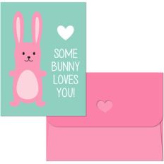 valentine print and cut bunny