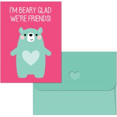 valentine print and cut bear