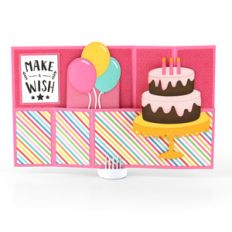 wiper card birthday cake