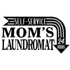 mom's laundromat sign