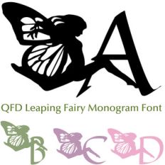 qfd leaping fairy monogram font