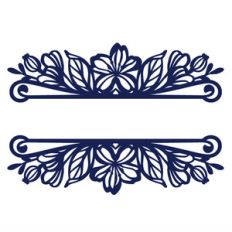 flower monogram border