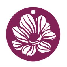 flower circle tag