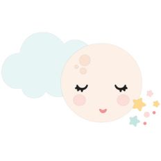 cloud and moon