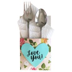 love you flatware holder