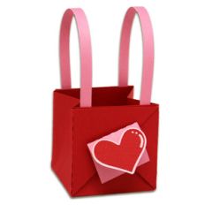 handled valentine bag