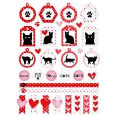 cat lover valentine planner sheet