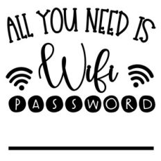 all you need is wifi password