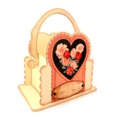 heart 3d handle basket