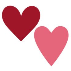 2 hearts
