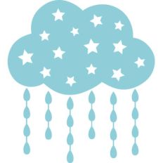 cloud with raindrops