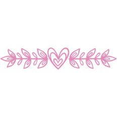 heart and leaves border