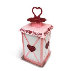 lantern with hearts