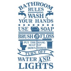 bathroom rules