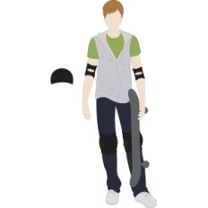 Skater (John paper doll)