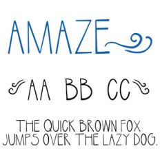 cg amaze font