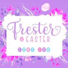 frester and easter font duo