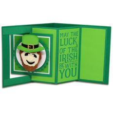 leprechaun window lever card