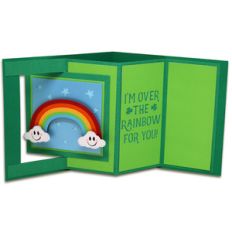 rainbow window lever card