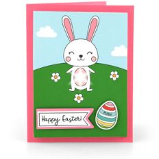 light up card bunny