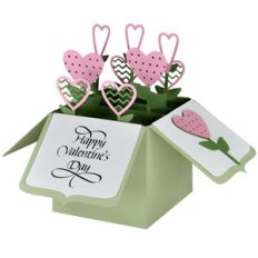 heart garden card in a box