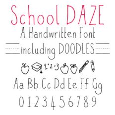 school daze font