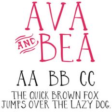 cg ava and bea font