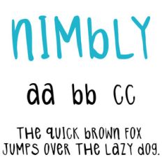 cg nimbly font
