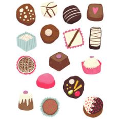 chocolate stickers