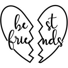best friends heart