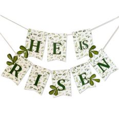 he is risen sprig banner