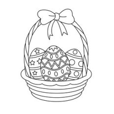 sketch easter basket